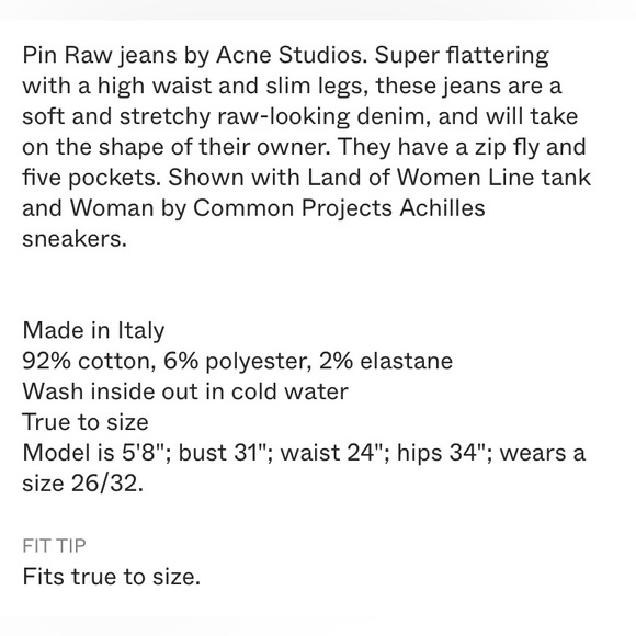 Acne Dark Blue Skinny Jeans - Picture 15 of 15